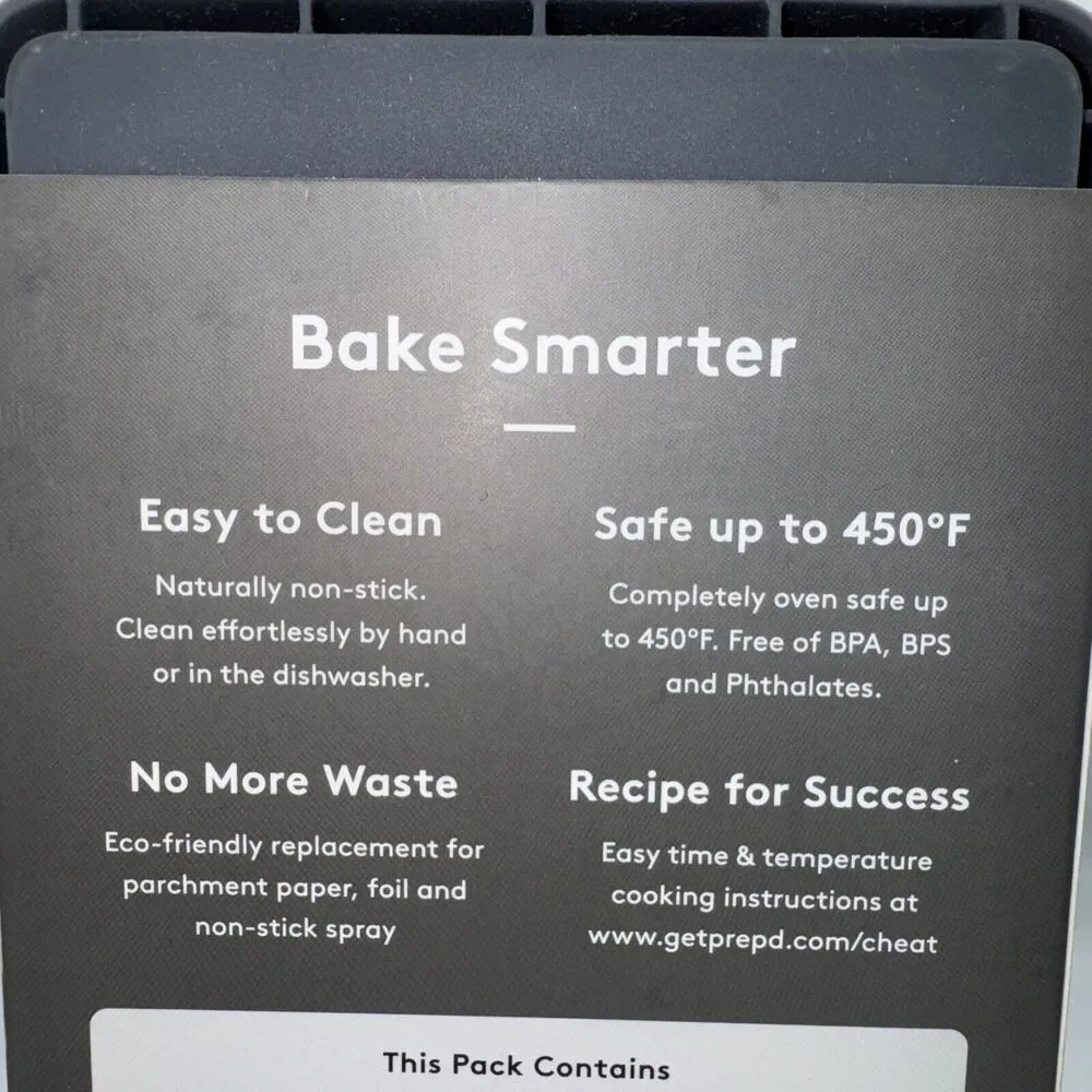 Prep'd Cheat Sheets - Original Sheet Pan Dividers &‎ Pan (4 Dividers)